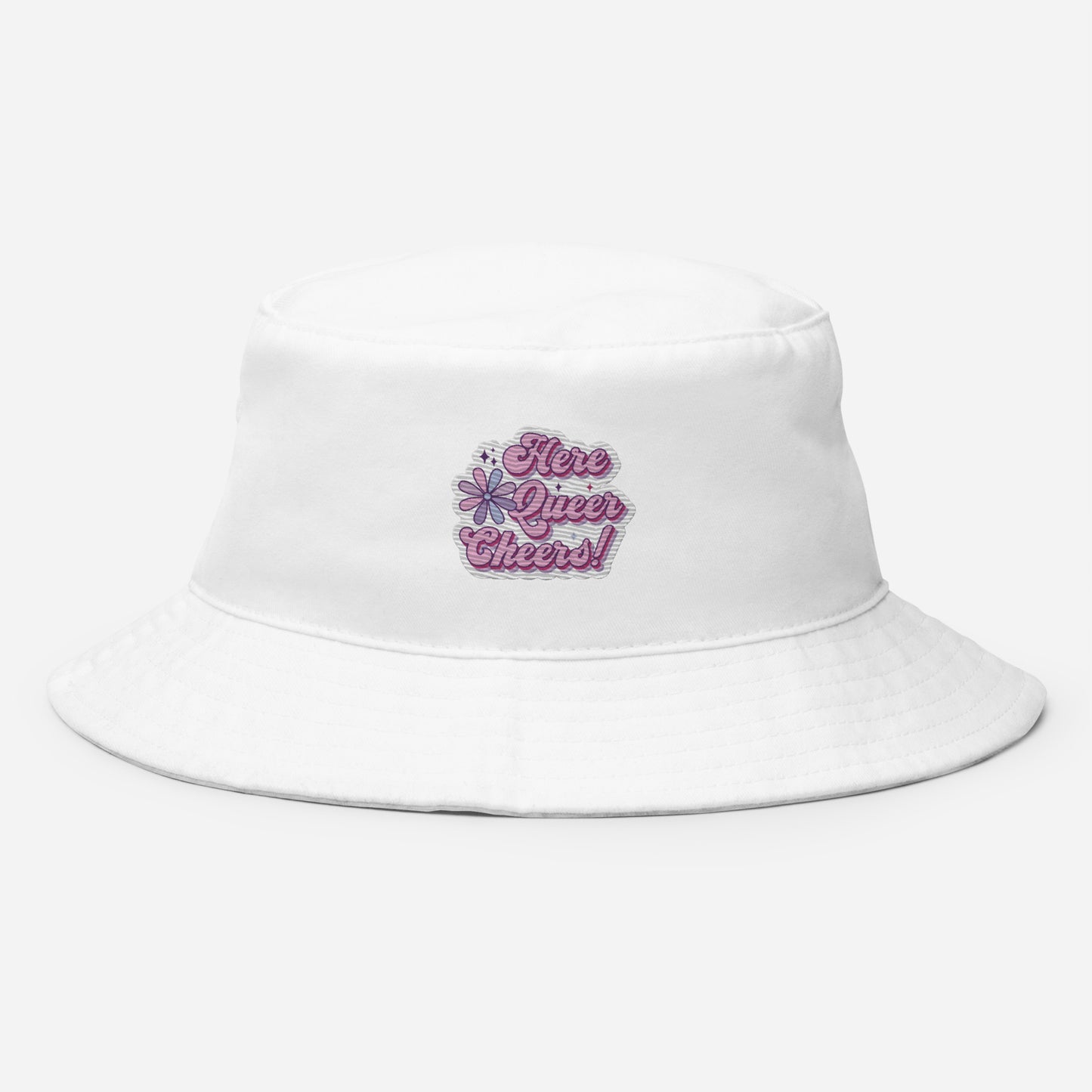 Here Queer Cheers Premium Embriodered Bucket Hat