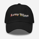 Love Wins Embroidered Dad hat - Rose Gold Co. Shop