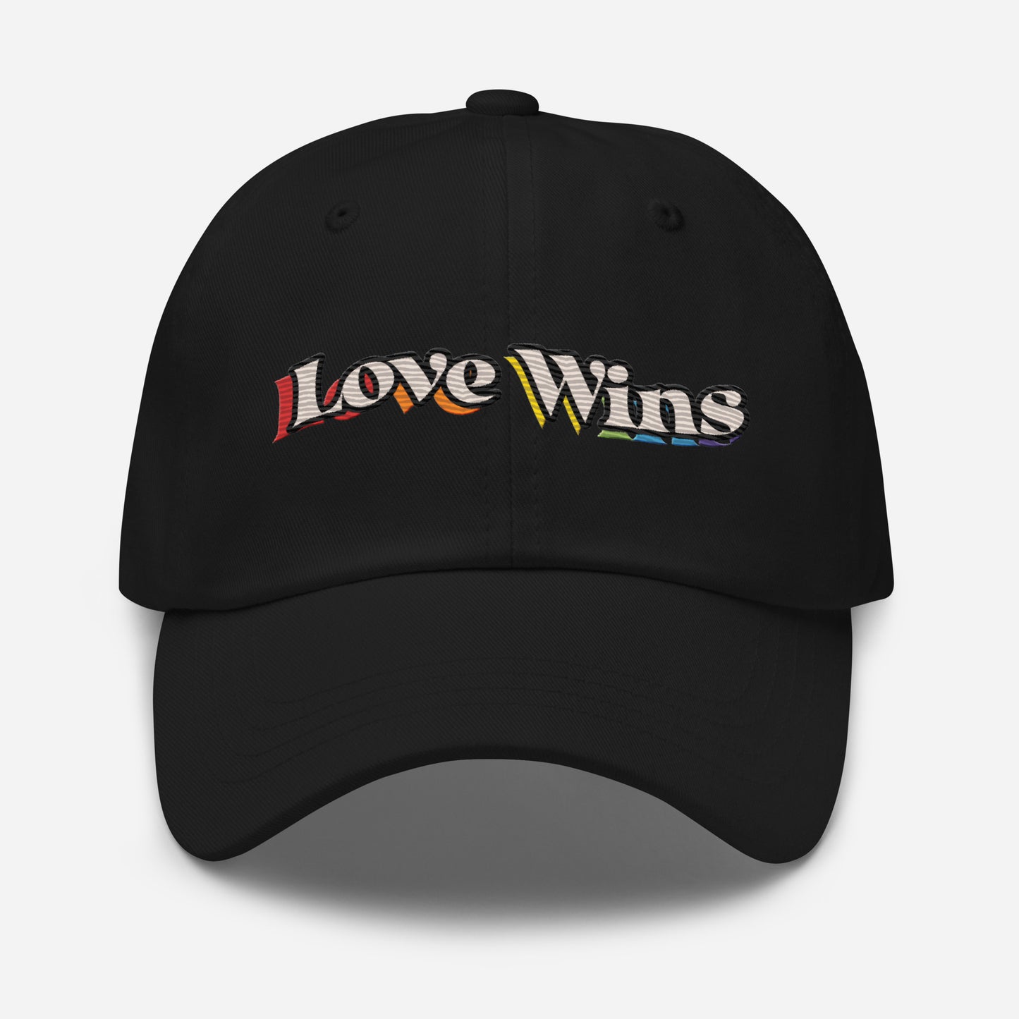 Love Wins Embroidered Dad hat - Rose Gold Co. Shop