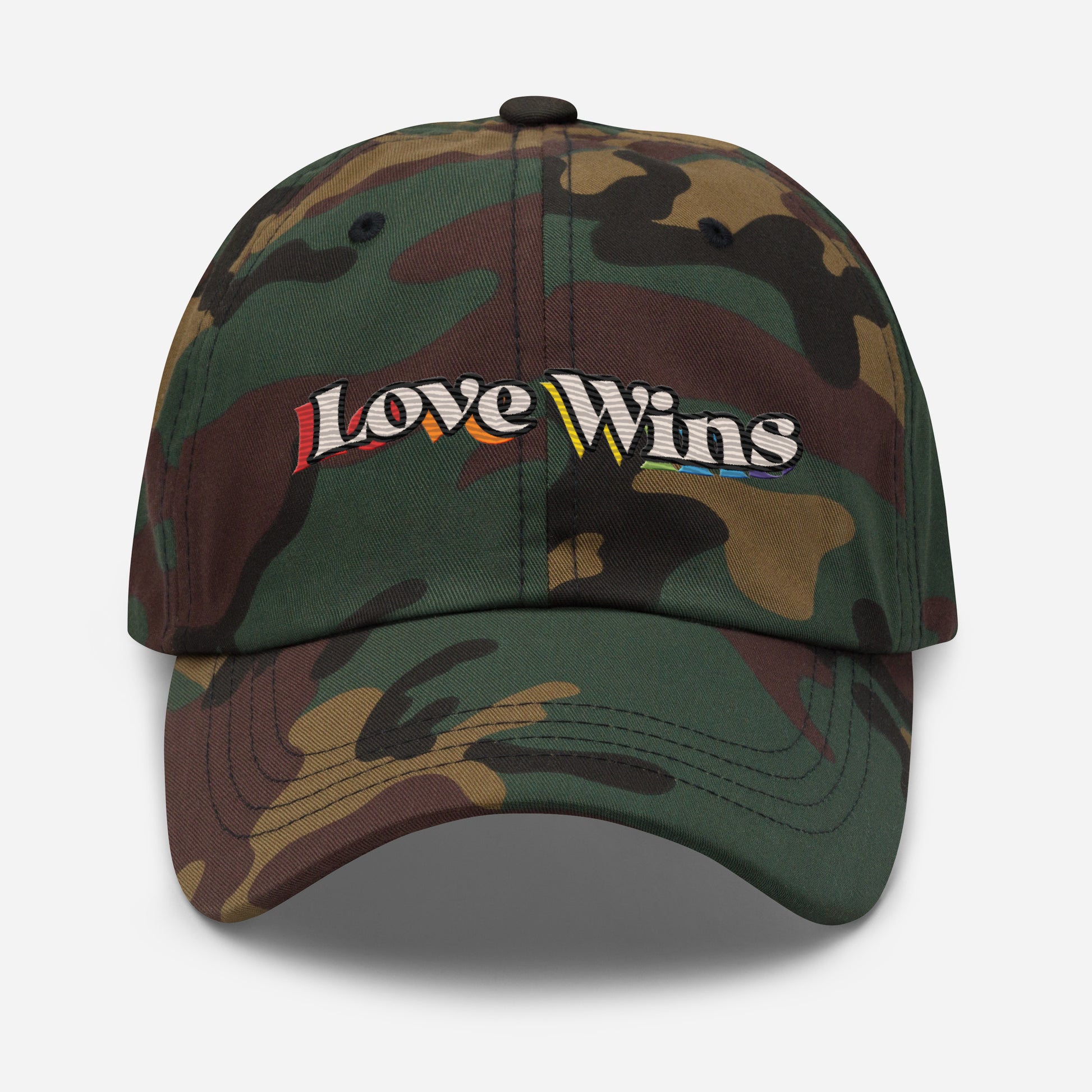 Love Wins Embroidered Dad hat - Rose Gold Co. Shop