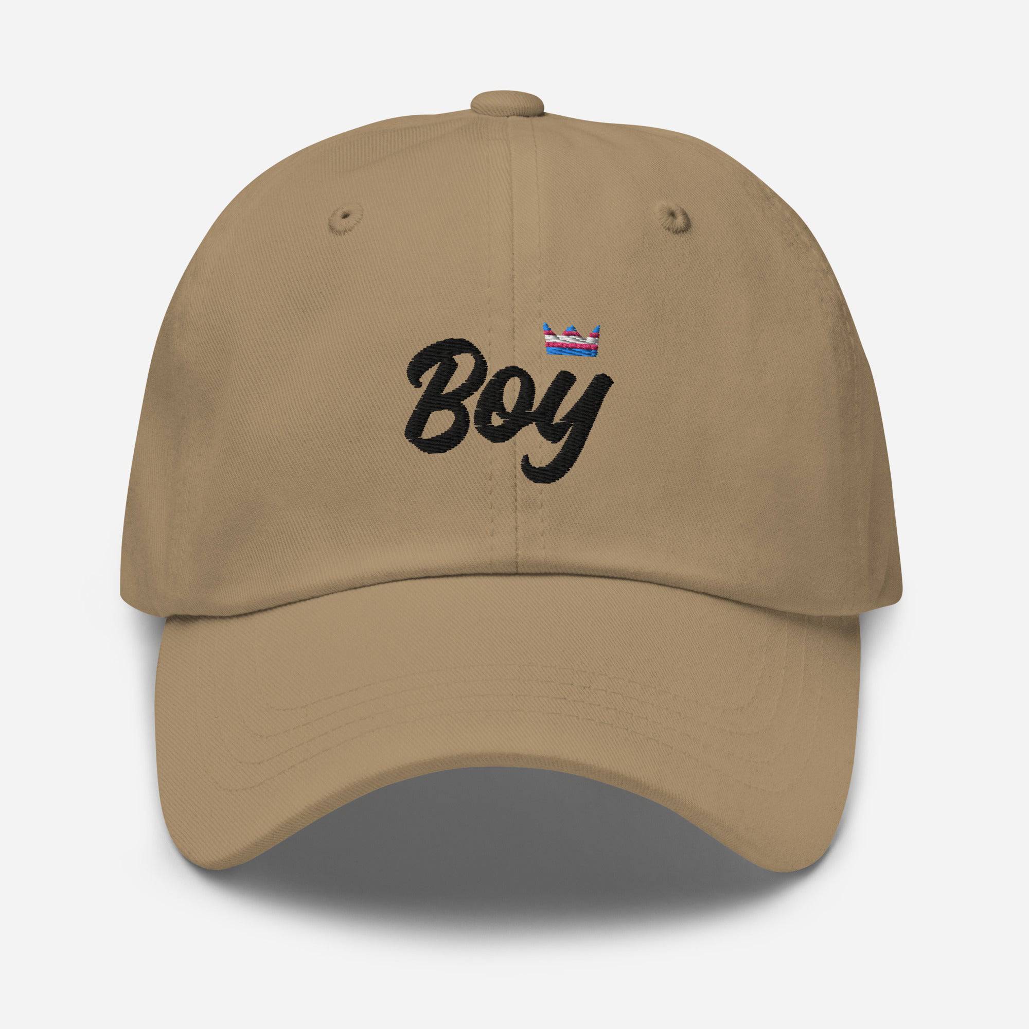 Boy FTM Trans Pride Royalty Crown Dad hat - Rose Gold Co. Shop