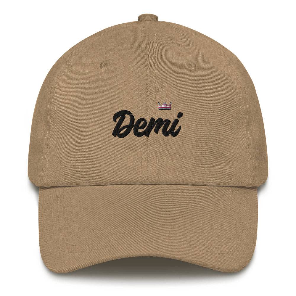 Demigirl Pride Royalty Crown Dad hat - Rose Gold Co. Shop