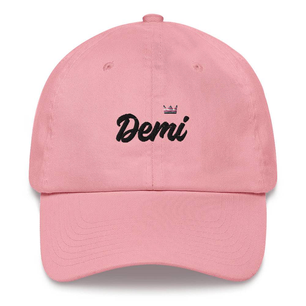 Demigirl Pride Royalty Crown Dad hat - Rose Gold Co. Shop