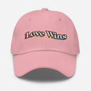 Love Wins Embroidered Dad hat - Rose Gold Co. Shop