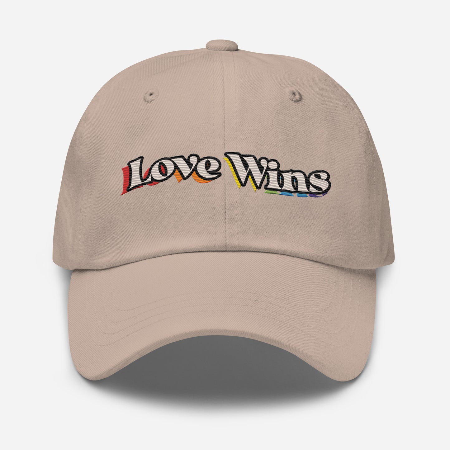 Love Wins Embroidered Dad hat - Rose Gold Co. Shop