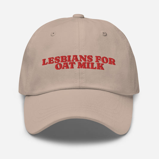 Lesbians For Oatmilk Dad hat - Rose Gold Co. Shop