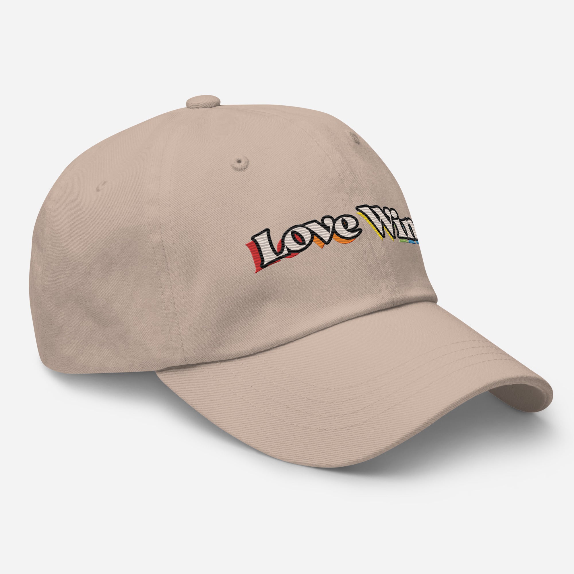 Love Wins Embroidered Dad hat - Rose Gold Co. Shop