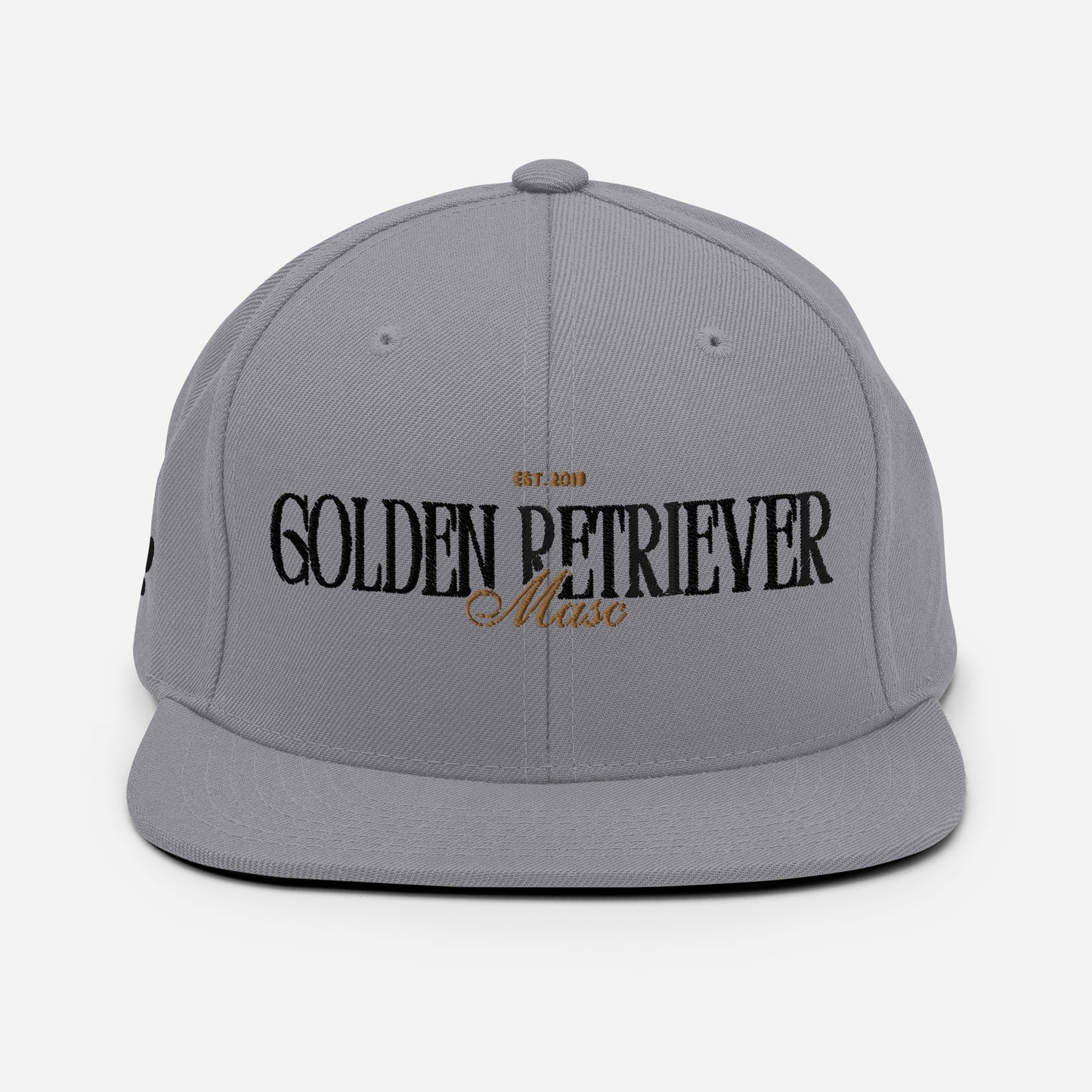 Golden Retriever Masc Snapback Hat