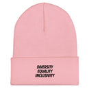 Equality Diversity & Inclusivity Cuffed Beanie - Rose Gold Co. Shop