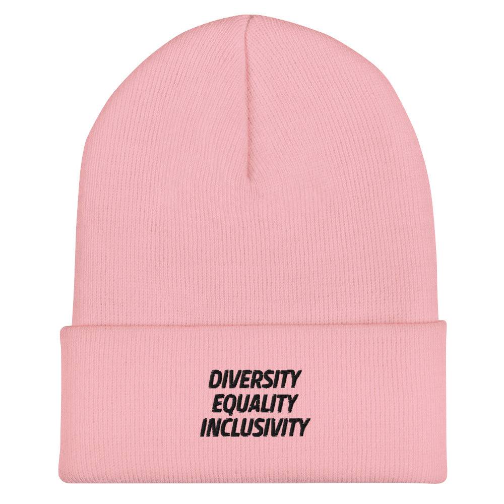 Equality Diversity & Inclusivity Cuffed Beanie - Rose Gold Co. Shop