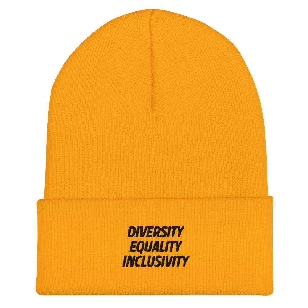 Equality Diversity & Inclusivity Cuffed Beanie - Rose Gold Co. Shop