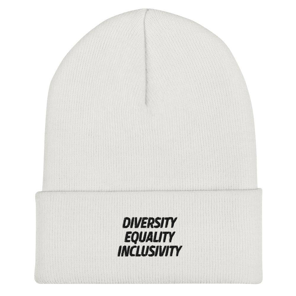 Equality Diversity & Inclusivity Cuffed Beanie - Rose Gold Co. Shop