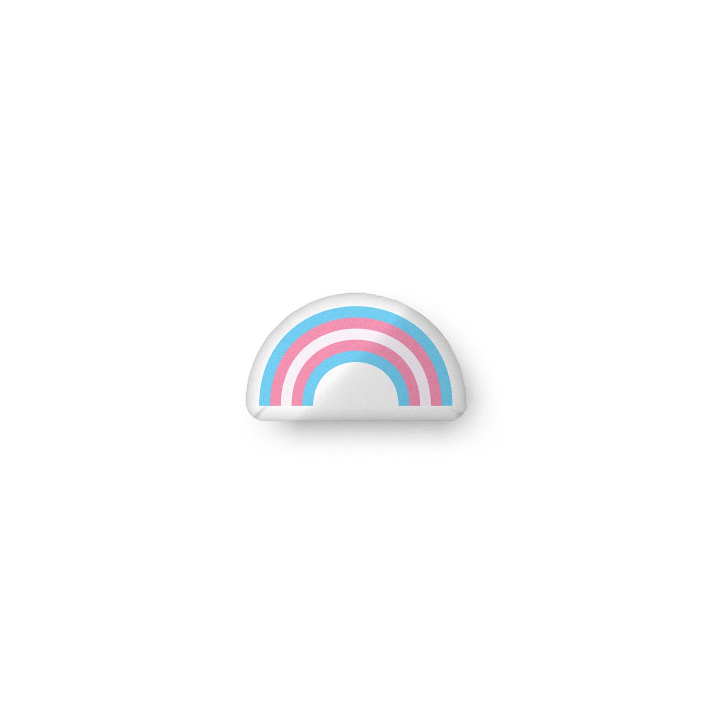 Transgender Flag Rainbow Shaped Pillow