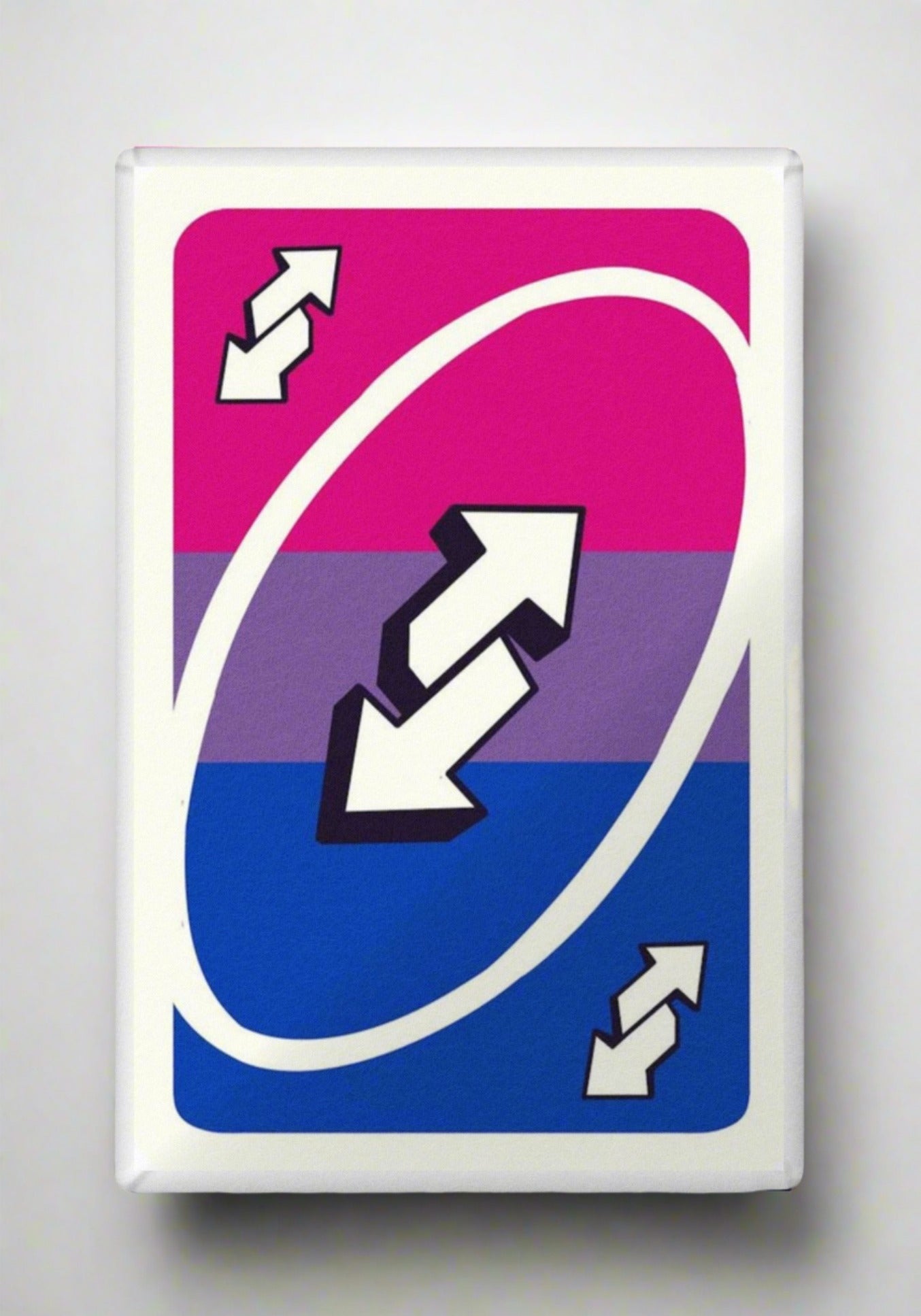 Bisexual Uno Reverse - Playing Card Pillow