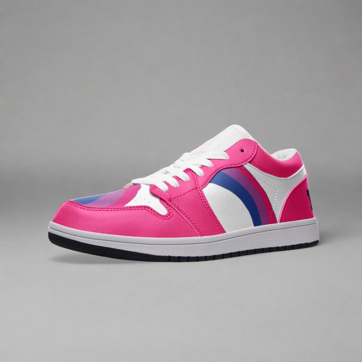 Bisexual Pride Low Top PINK Unisex Sneakers - Rose Gold Co. Shop