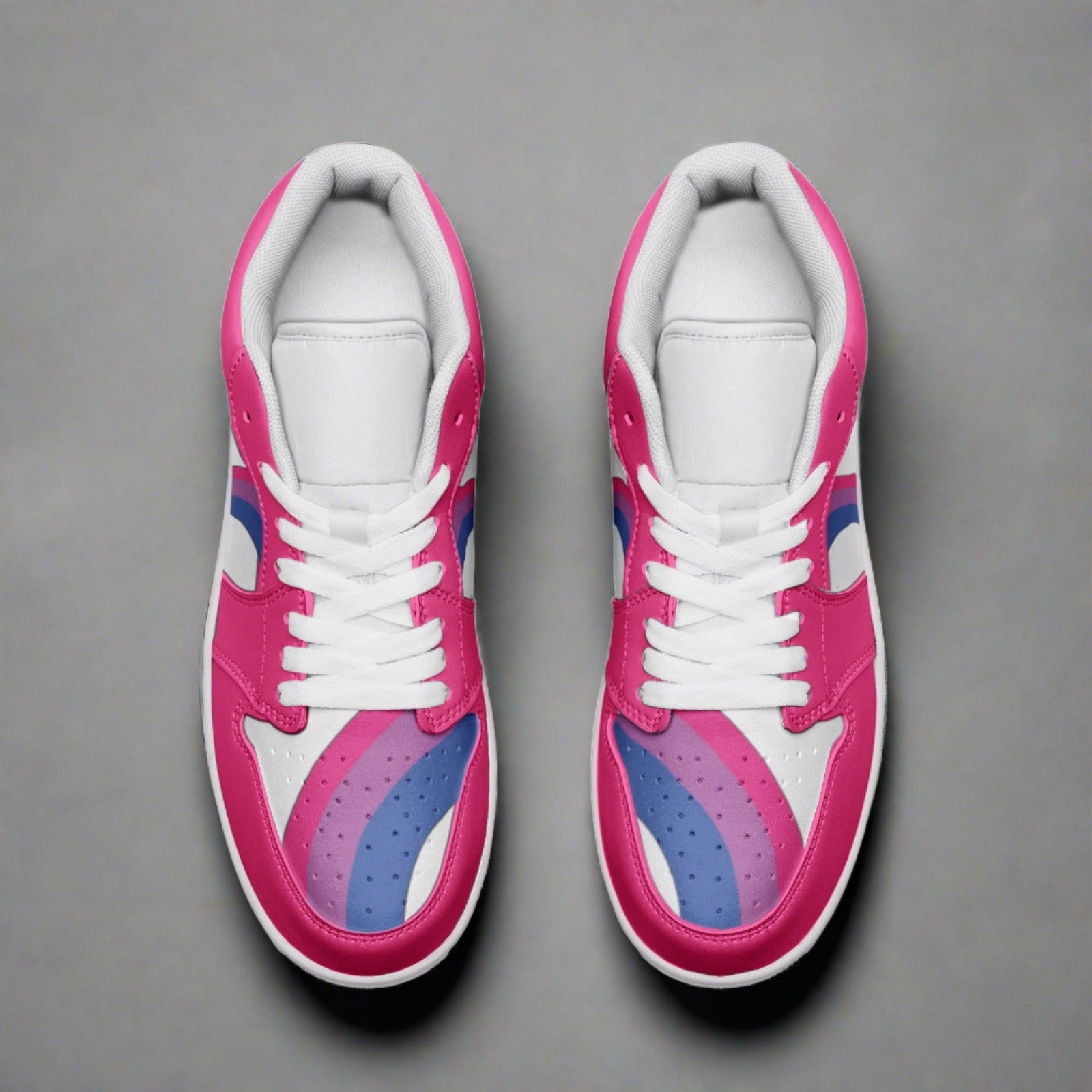 Bisexual Pride Low Top PINK Unisex Sneakers - Rose Gold Co. Shop