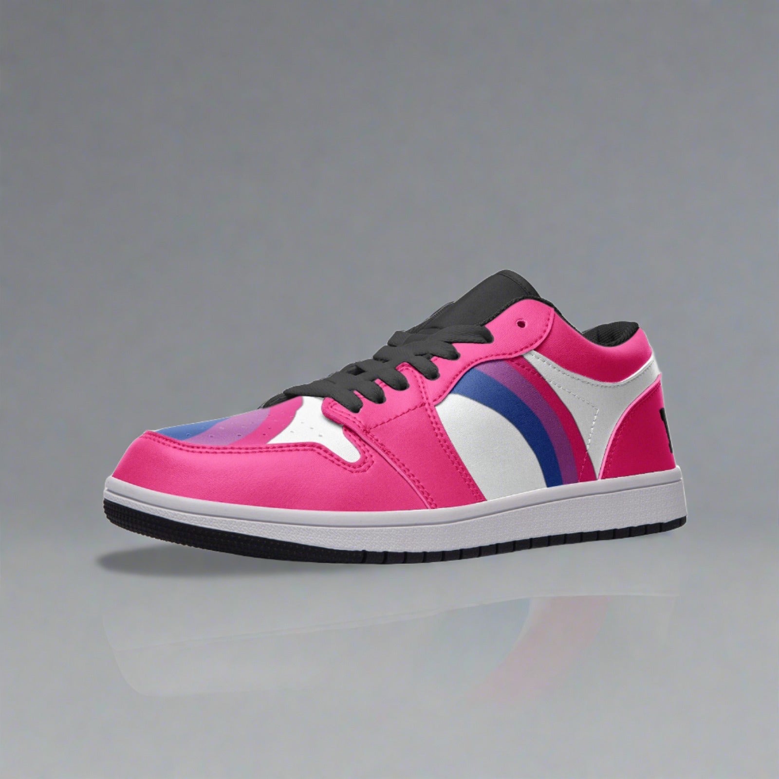 Bisexual Pride Low Top PINK Unisex Sneakers - Rose Gold Co. Shop