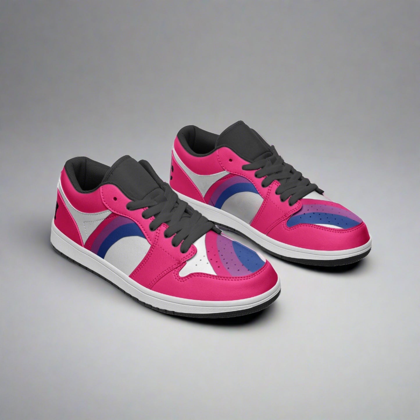 Bisexual Pride Low Top PINK Unisex Sneakers - Rose Gold Co. Shop