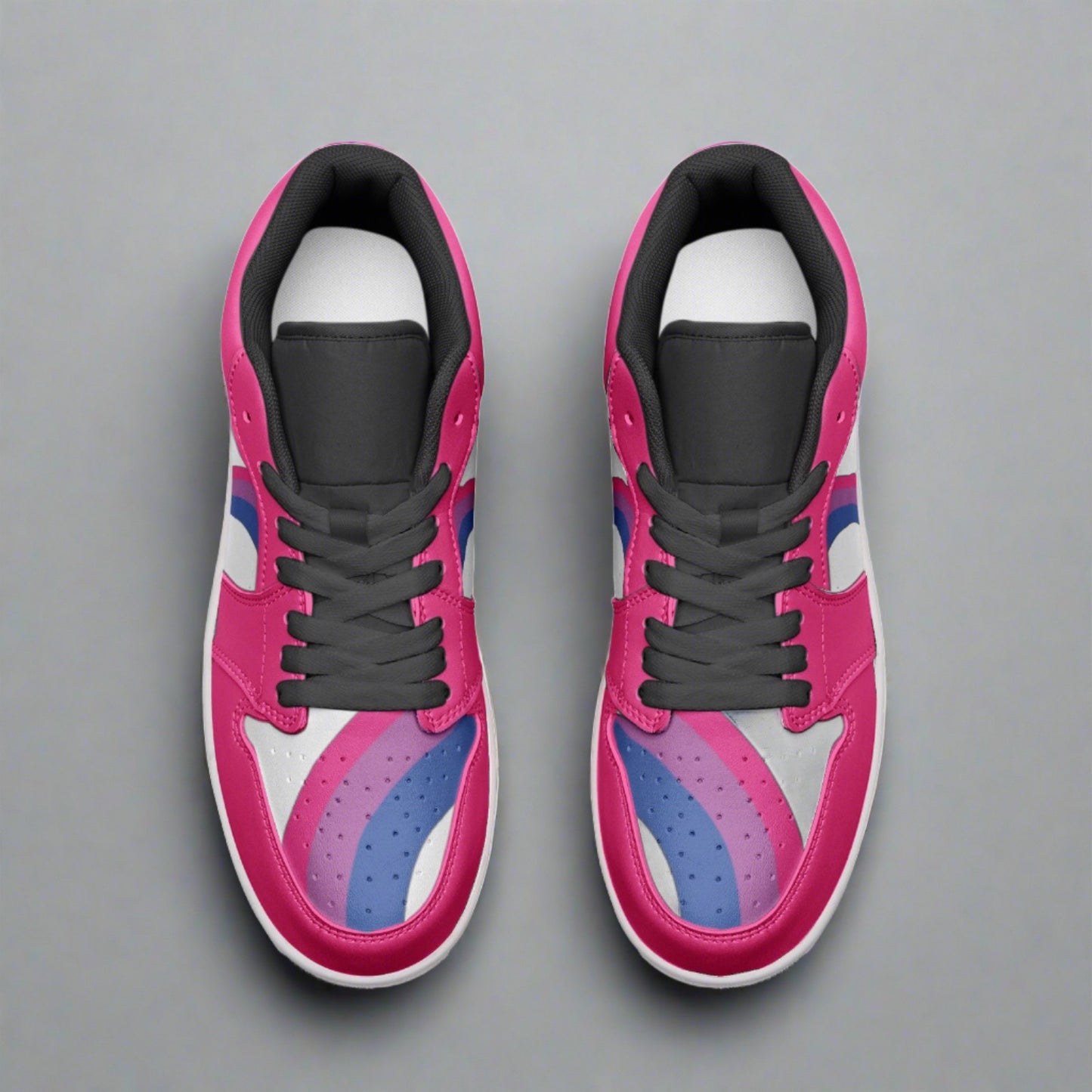 Bisexual Pride Low Top PINK Unisex Sneakers - Rose Gold Co. Shop