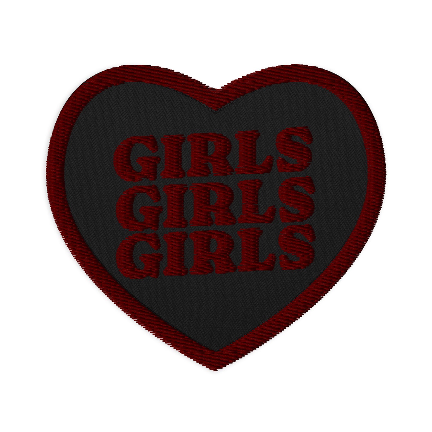 LGBT_Pride-GIRLS Heart Embroidered Patche - Rose Gold Co. Shop