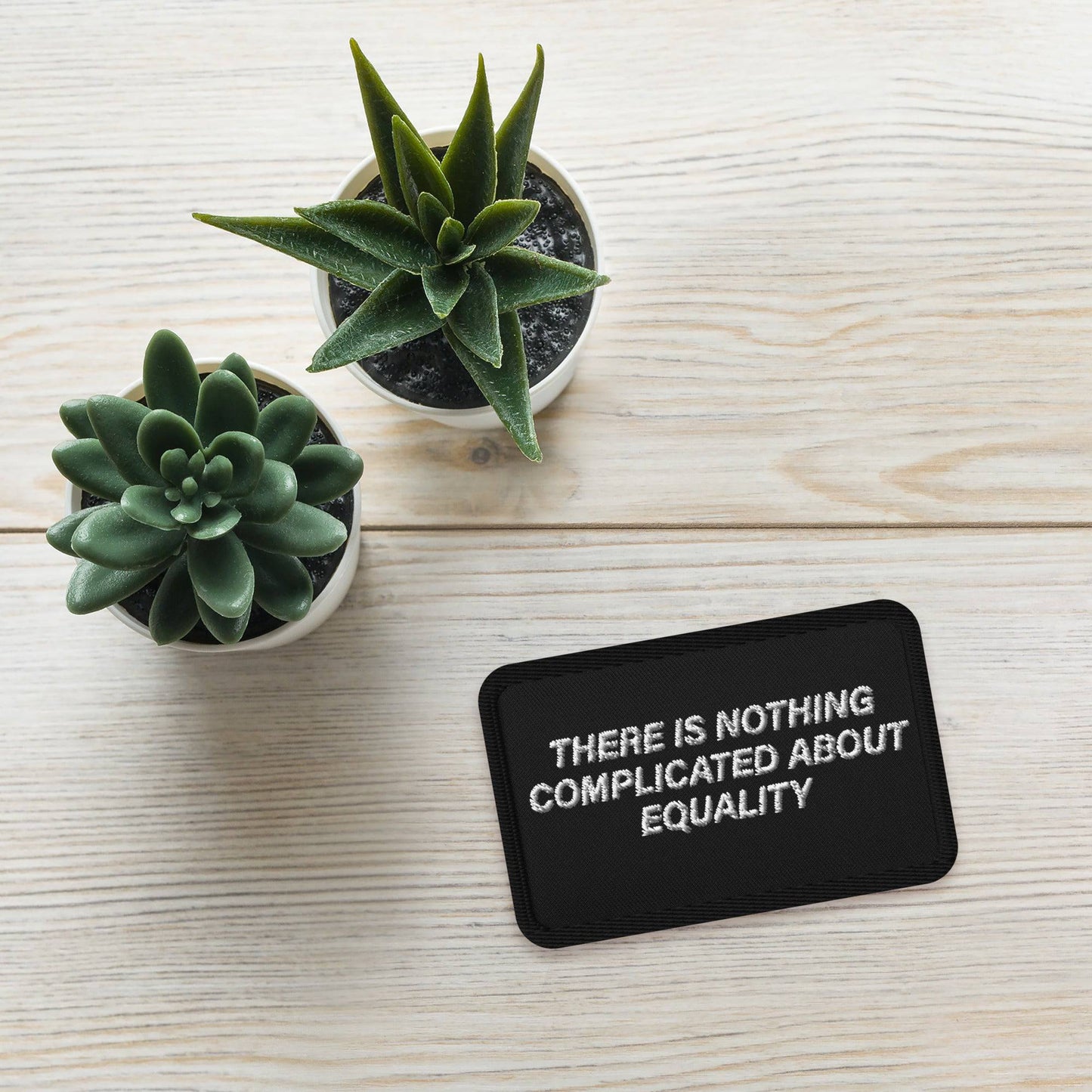 Nothing Complicated About Equality Embroidered patch - Rose Gold Co. Shop