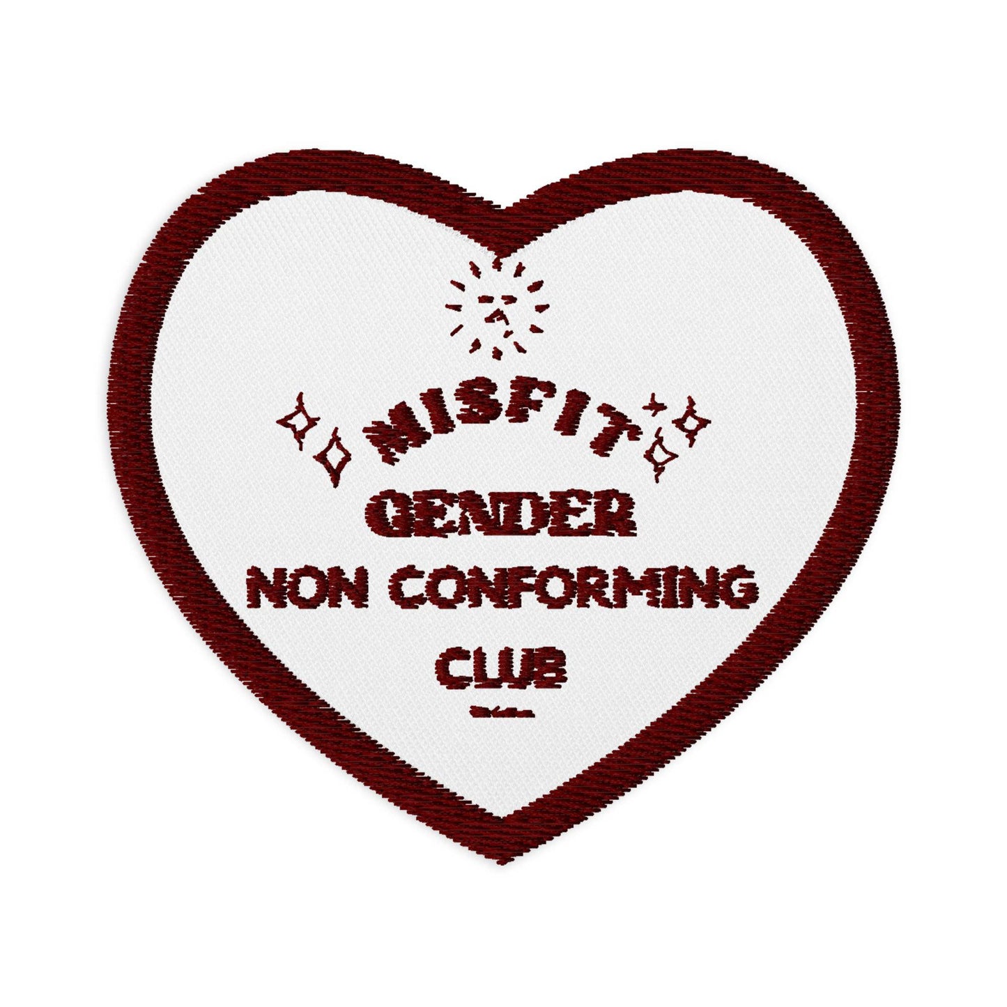 Misfit Gender Non Conforming Club Embroidered patch - Rose Gold Co. Shop