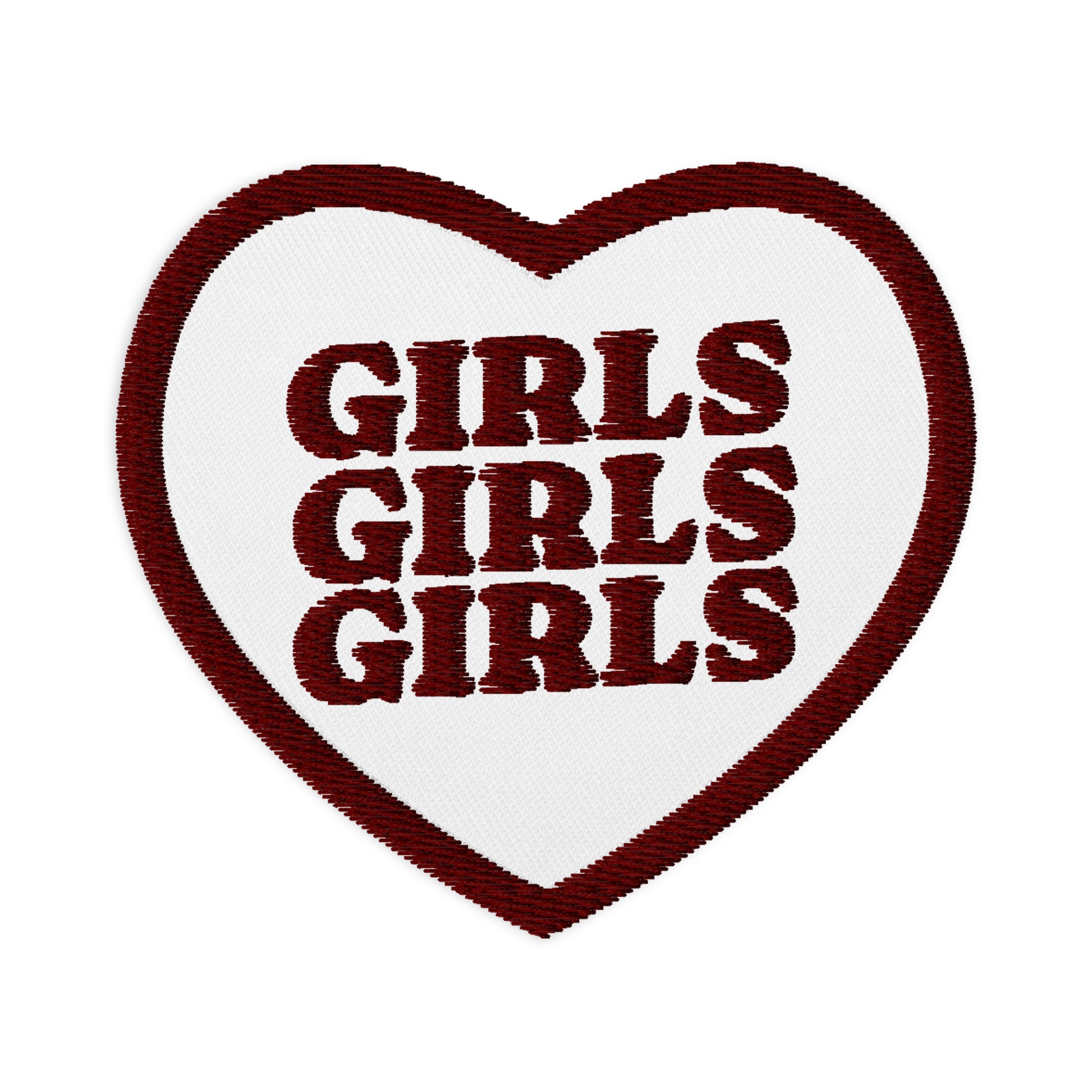 LGBT_Pride-GIRLS Heart Embroidered Patche - Rose Gold Co. Shop