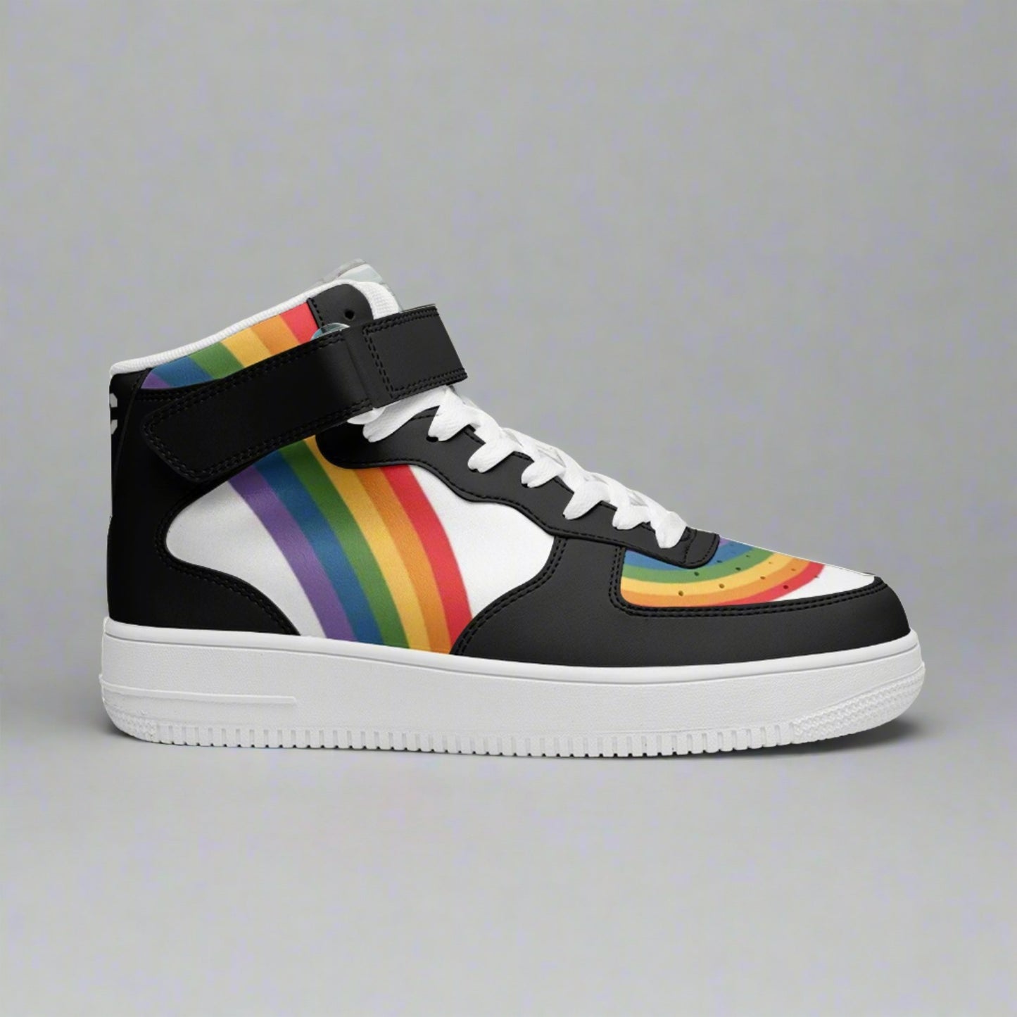 LGBT_Pride-DUNK Style Hightop Rainbow Pride Unisex Sneakers - Rose Gold Co. Shop