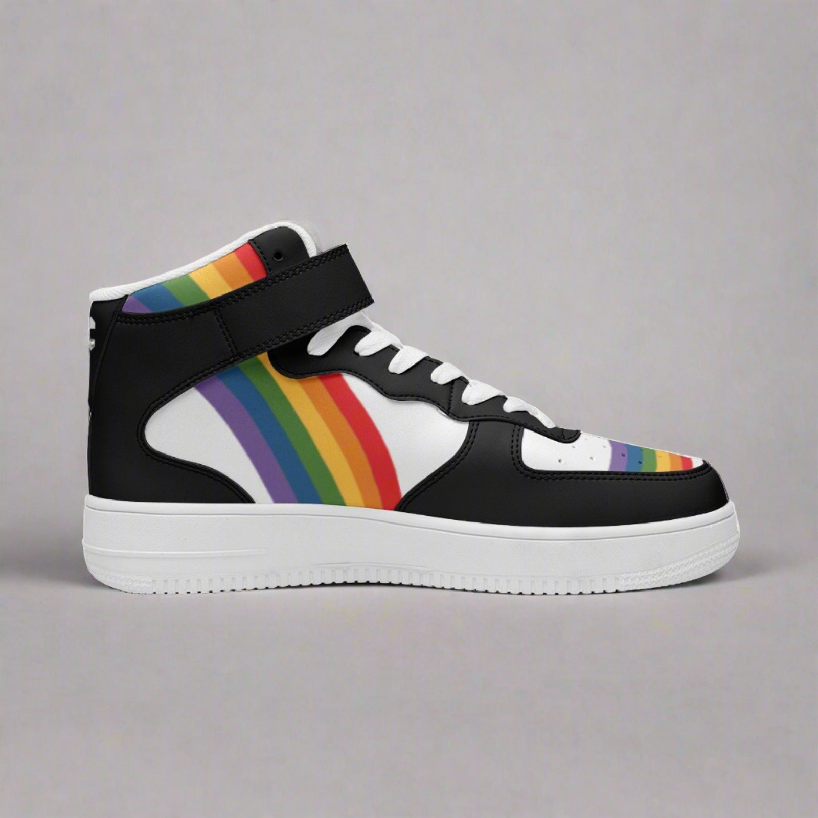 LGBT_Pride-DUNK Style Hightop Rainbow Pride Unisex Sneakers - Rose Gold Co. Shop