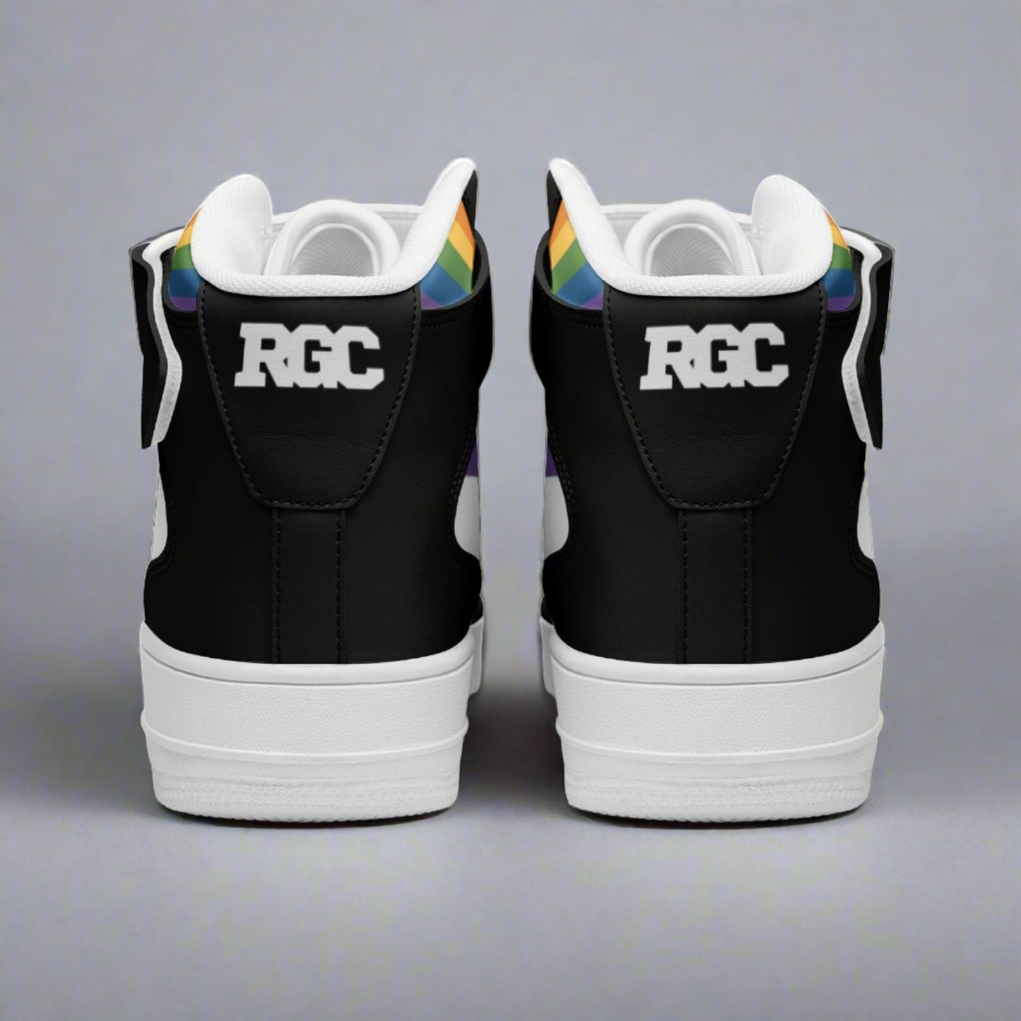 LGBT_Pride-DUNK Style Hightop Rainbow Pride Unisex Sneakers - Rose Gold Co. Shop