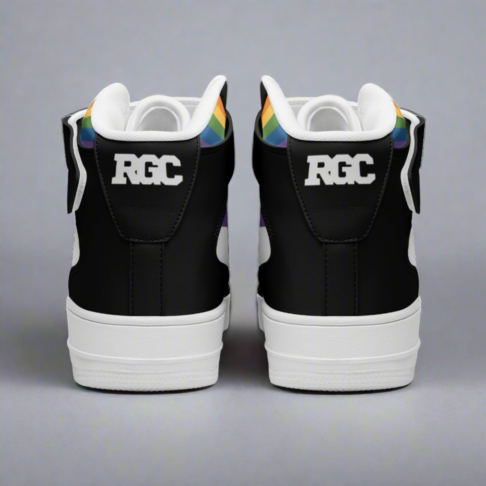 LGBT_Pride-DUNK Style Hightop Rainbow Pride Unisex Sneakers - Rose Gold Co. Shop