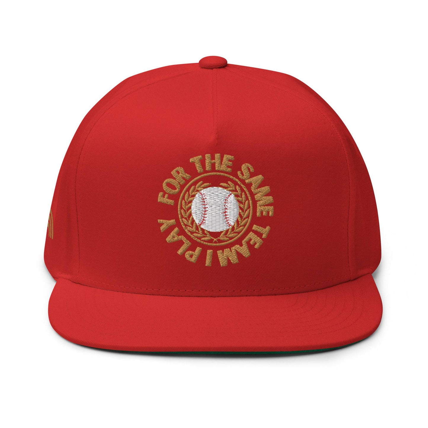 I Play For The Same Team Flat Bill Cap - Rose Gold Co. Shop