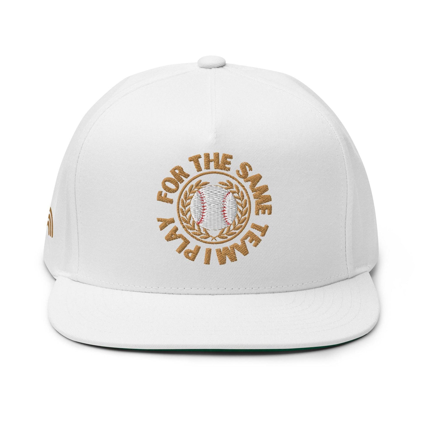 I Play For The Same Team Flat Bill Cap - Rose Gold Co. Shop