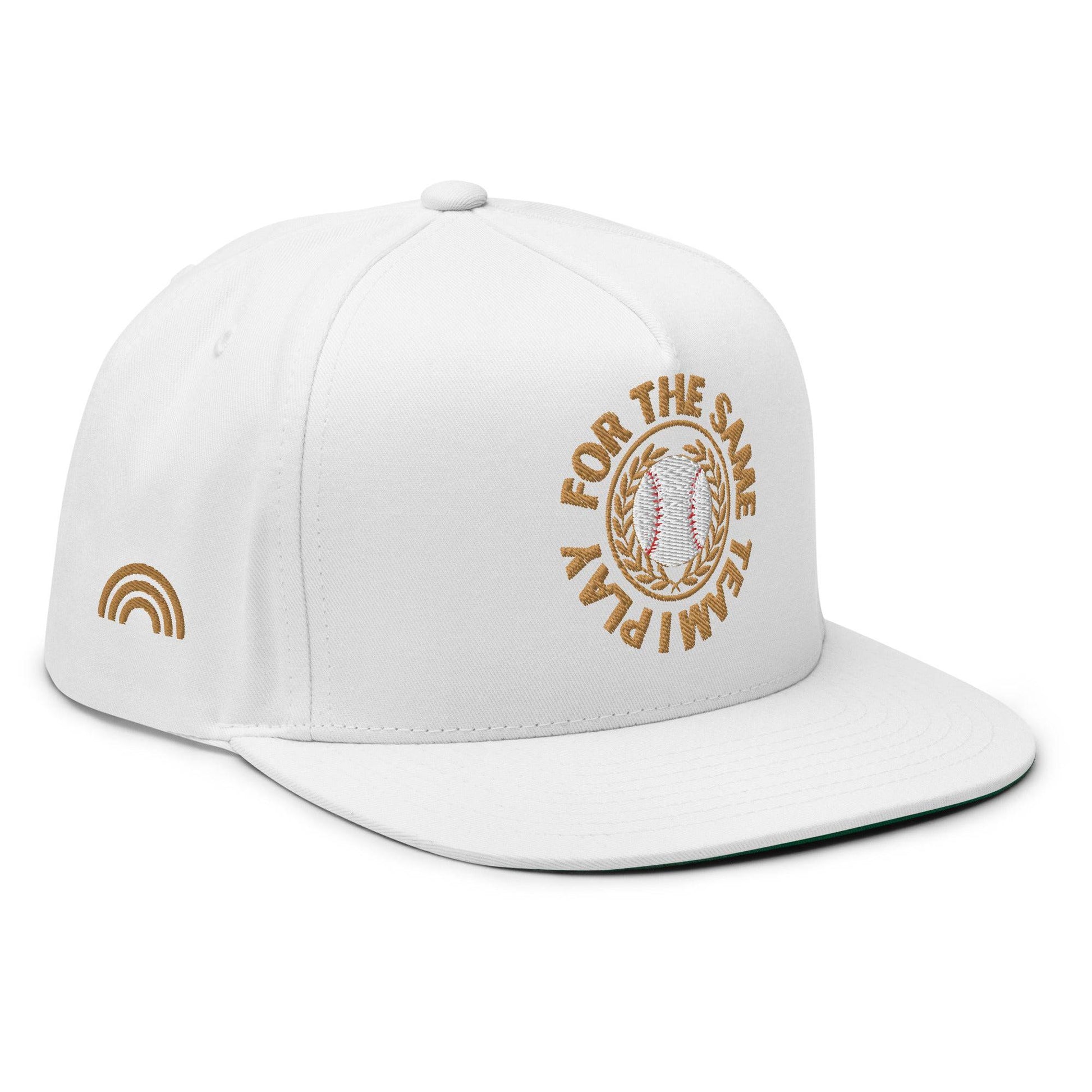 I Play For The Same Team Flat Bill Cap - Rose Gold Co. Shop