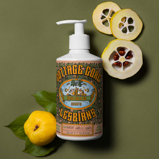 Cottage Core Lesbian Floral hand Soap & body wash