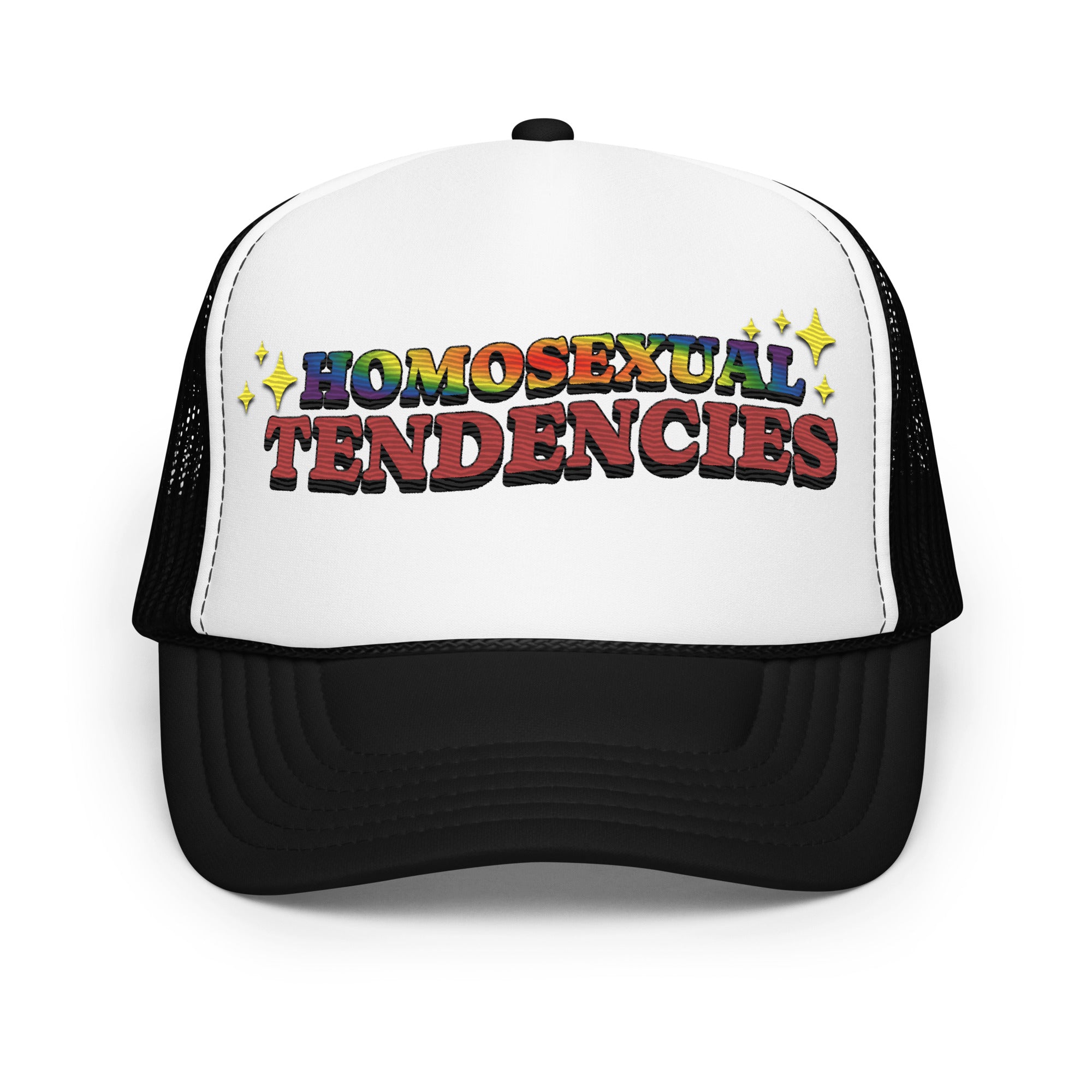 LGBT_Pride-Premium Embriodered Homosexual Tendencies Trucker hat - Rose Gold Co. Shop