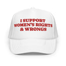 LGBT_Pride-I Support Women's Rights & Wrongs Foam trucker hat - Rose Gold Co. Shop