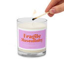 Fragile Masculinity Glass Jar Soy Wax Candle