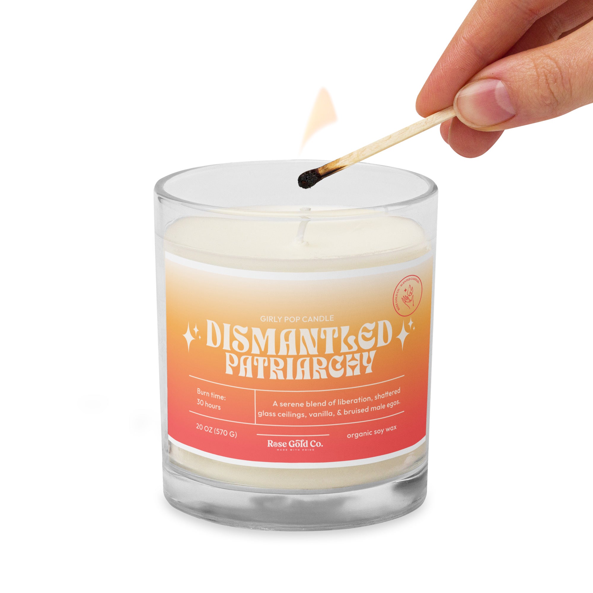 Dismantled Patriarchy Girly Pop Soy Wax Candle