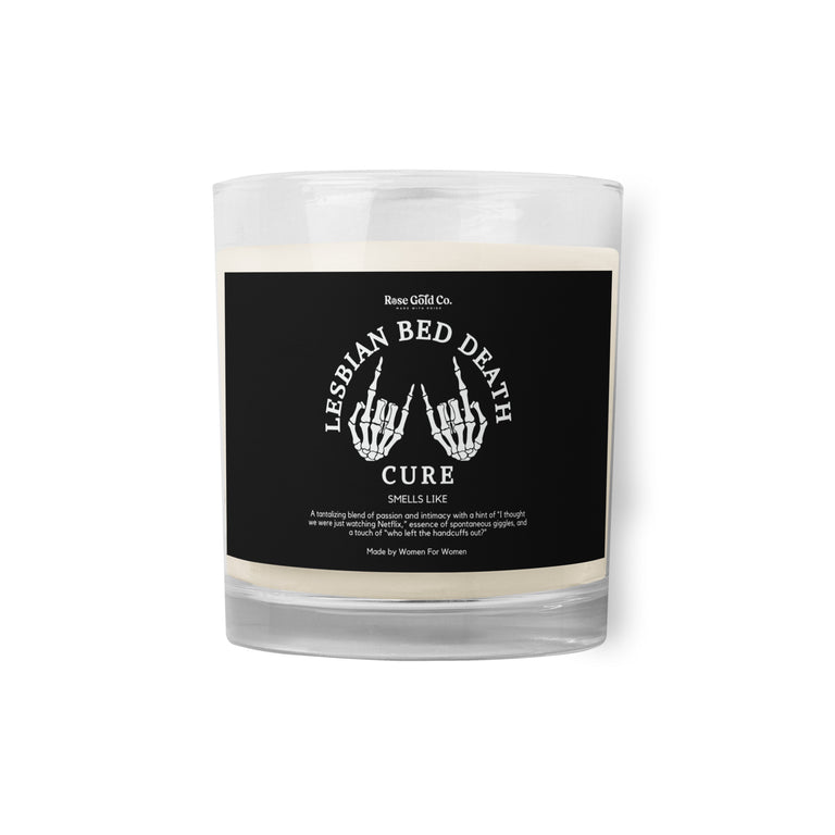 Lesbian Bed Death Cure Unscented Joke Candle