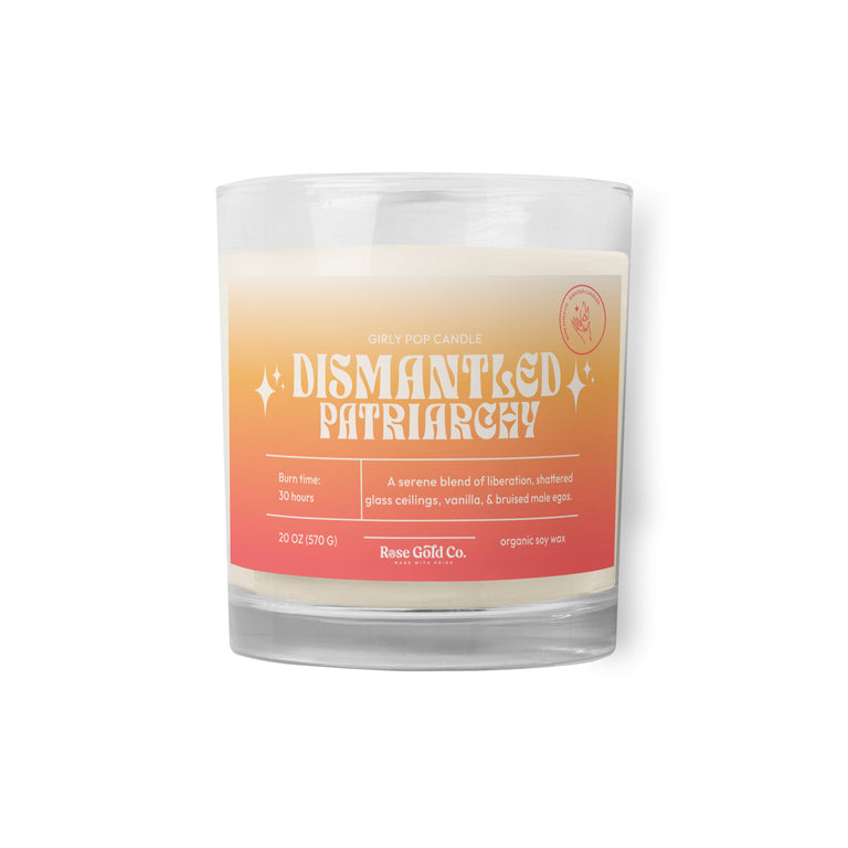 Dismantled Patriarchy Girly Pop Soy Wax Candle