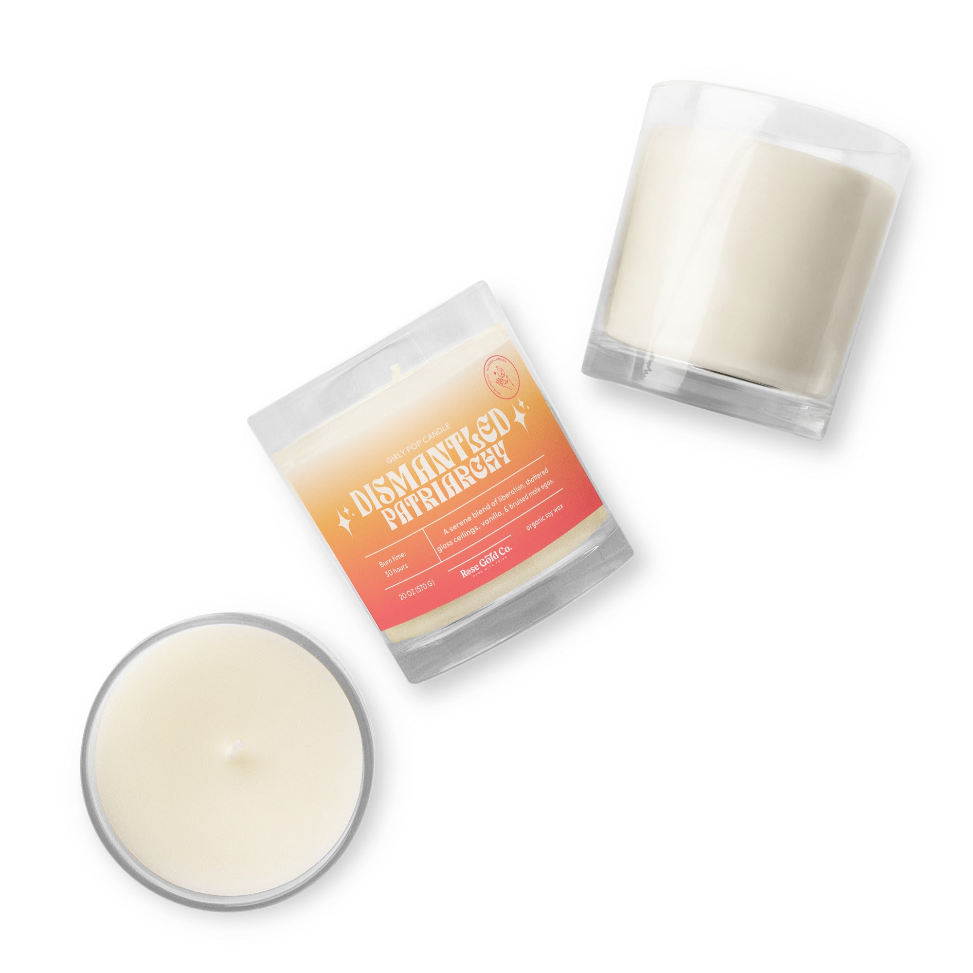 Dismantled Patriarchy Girly Pop Soy Wax Candle