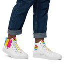 Pansexual Pride Men’s high top shoes - Rose Gold Co. Shop