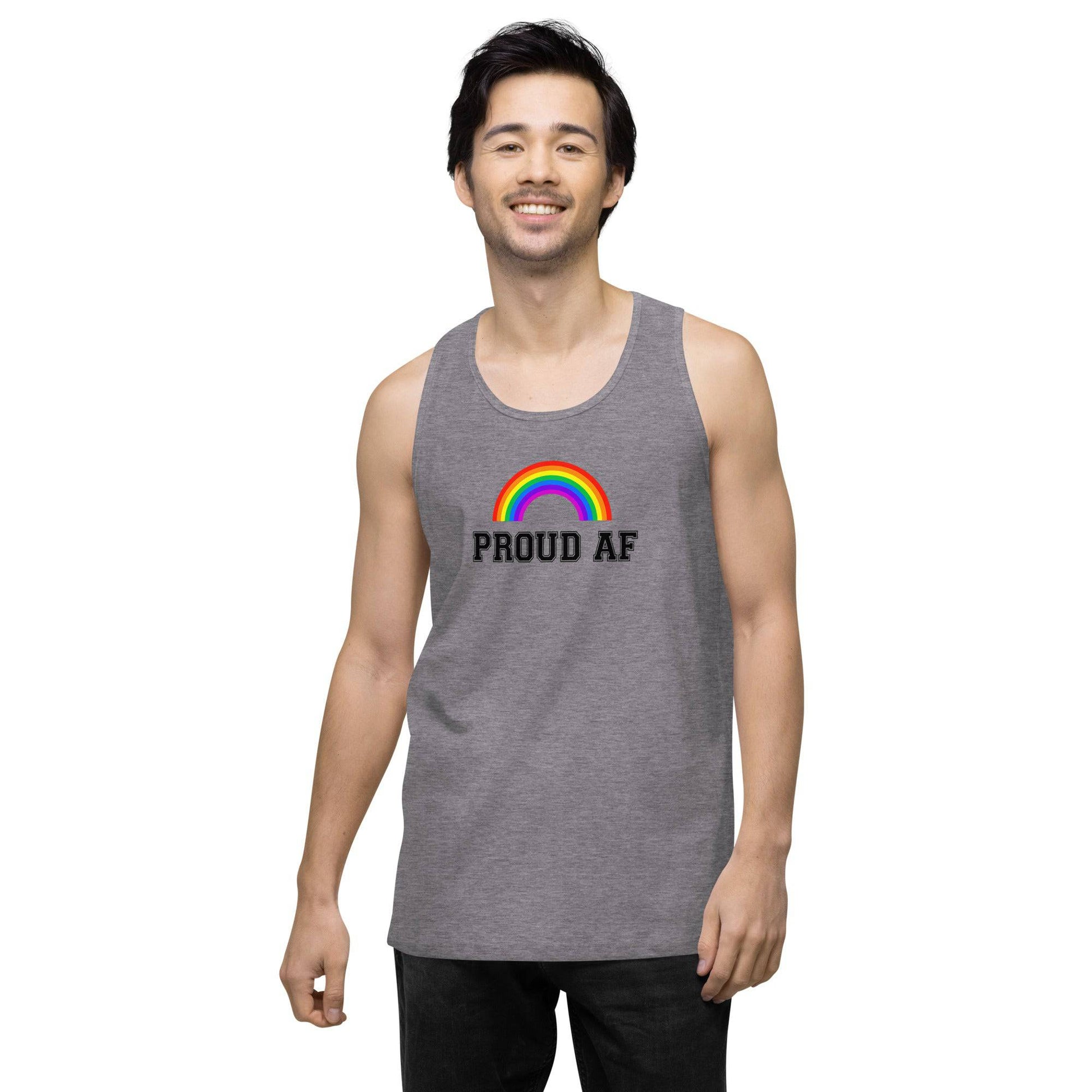 Proud Af Rainbow Tank Top - Rose Gold Co. Shop