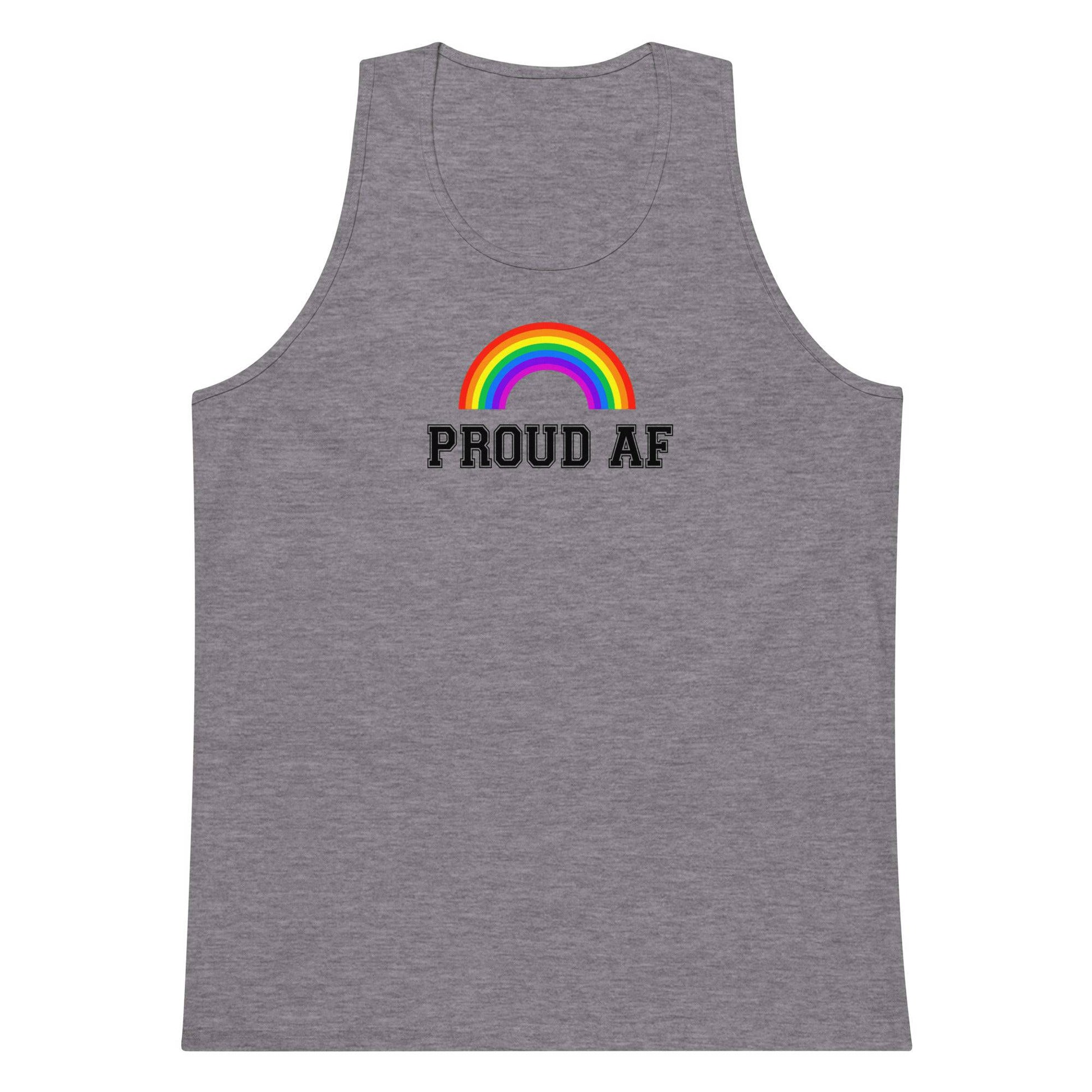 Proud Af Rainbow Tank Top - Rose Gold Co. Shop