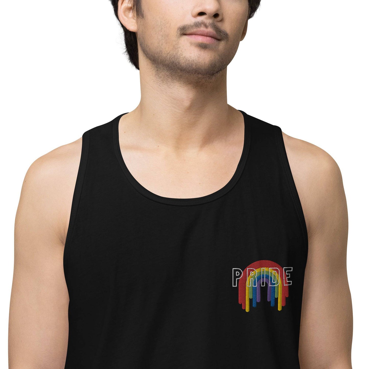 Rainbow Pride Melting premium tank top - Rose Gold Co. Shop