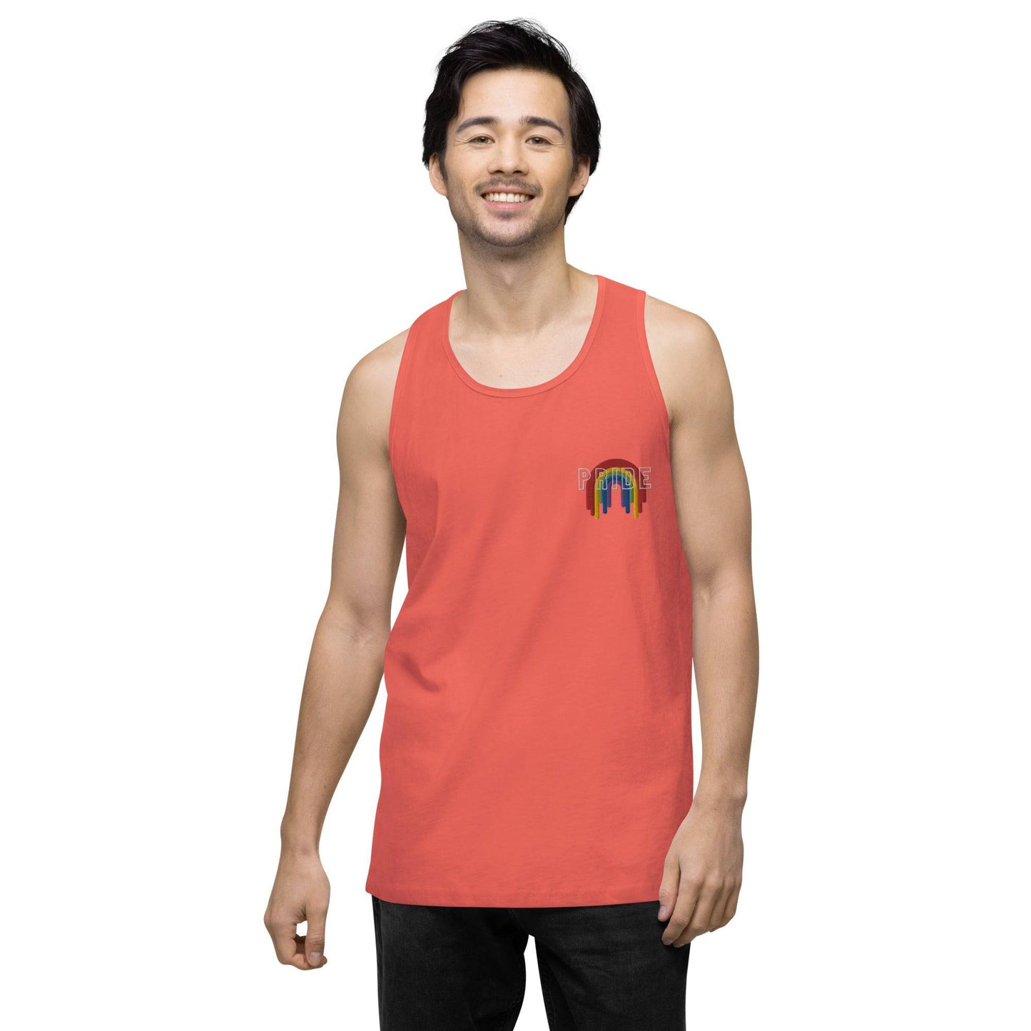 Rainbow Pride Melting premium tank top - Rose Gold Co. Shop