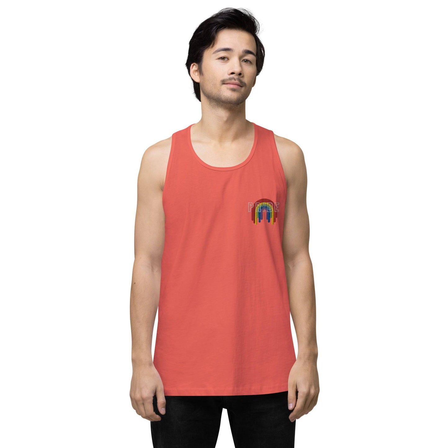 Rainbow Pride Melting premium tank top - Rose Gold Co. Shop