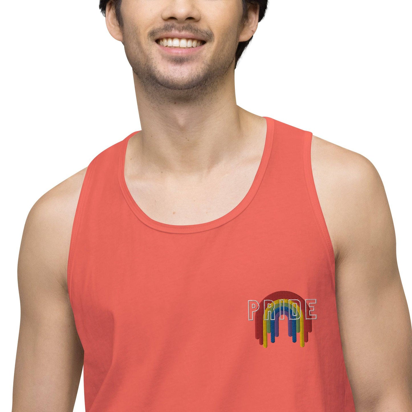 Rainbow Pride Melting premium tank top - Rose Gold Co. Shop