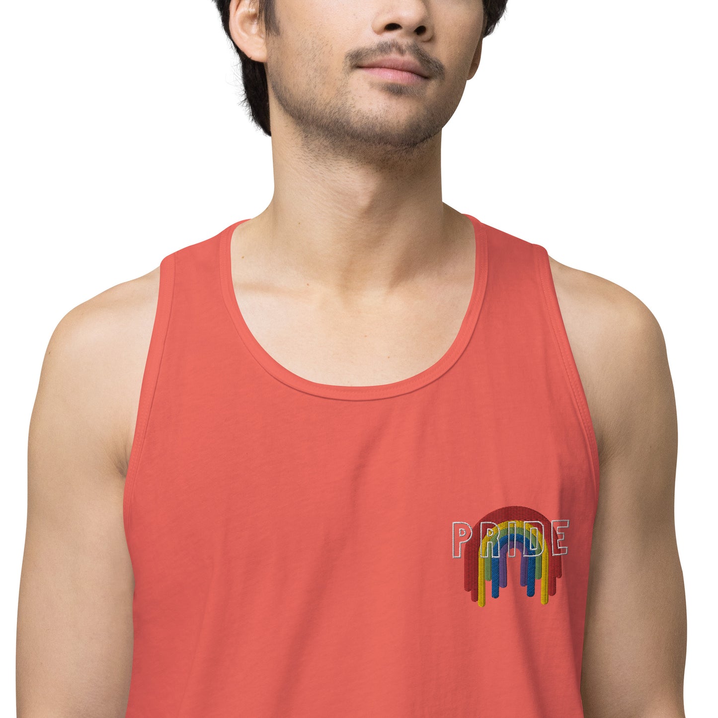 Rainbow Pride Melting premium tank top - Rose Gold Co. Shop